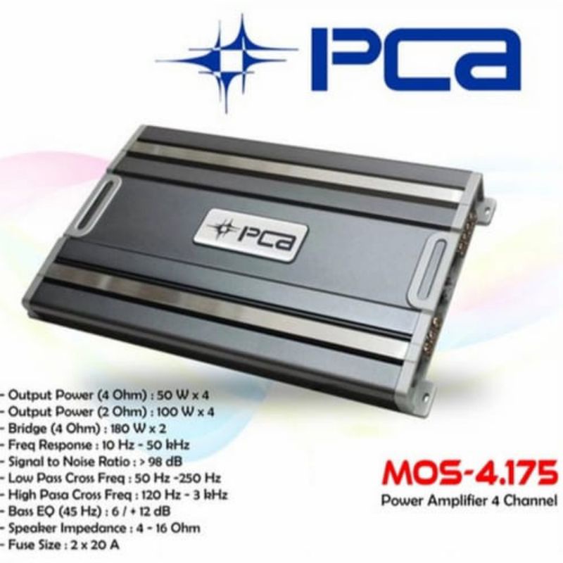 High Power Mofset Amplifier 4 Channel Audio Mobil PCA MOS 4175 Ministry Of Sound