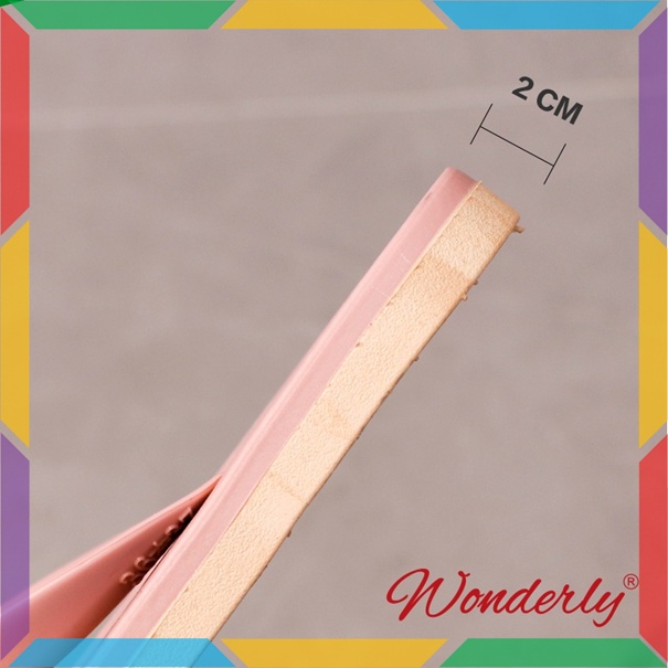 1001-1 Sandal Jepit Wanita Wonderly Motif Kotak Sendal Cewek Bahan Karet Jelly Santai Glanzton