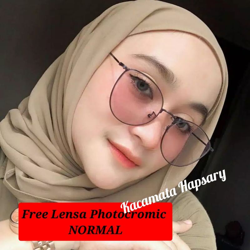 NEW KACAMATA PHOTOCROMIC ( NORMAL )  PRIA WANITA BERUBAH WARNA 6073 | FRAME VINTAGE KOREA | ANTI UV