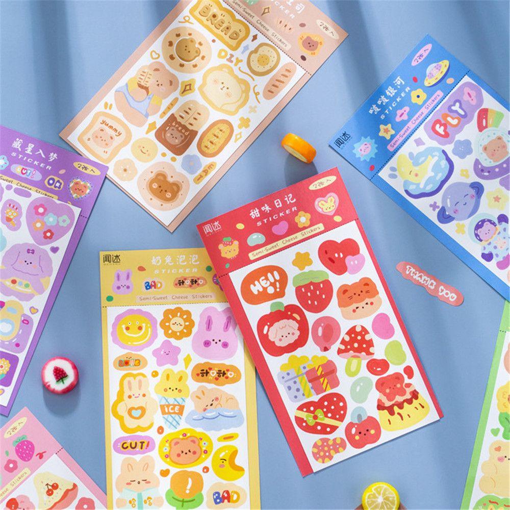 Pineapple Stationery Sticker New Diary Bahan Stiker Hias Kartun