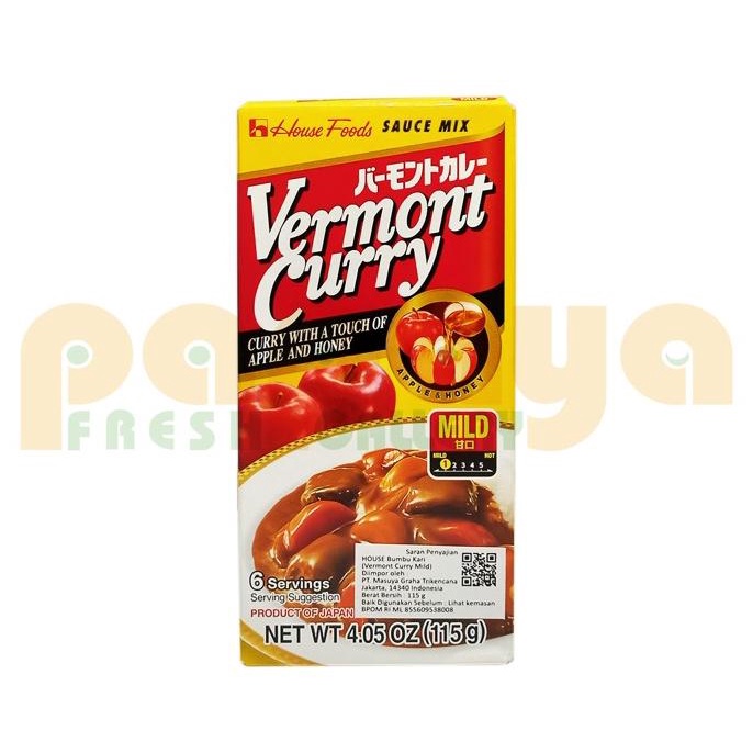 

paling diminati] HOUSE VERMONT CURRY MILD 115 GR