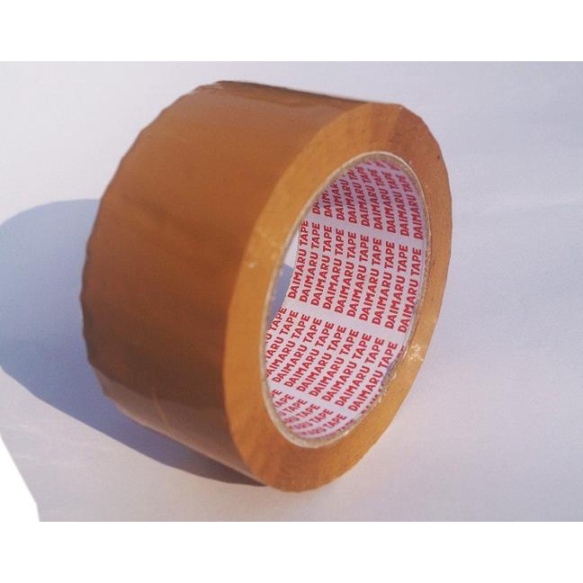 

➢ GROSIR!!! Lakban Bening Coklat Daimaru 90 Yard ATK ➾