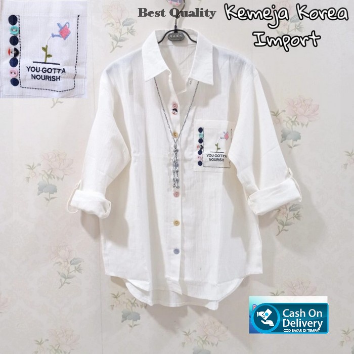kemeja wanita jumbo SIMPLE korean style premium KEREN KEKINIAN T5U9 kemeja oversize wanita kemeja wa