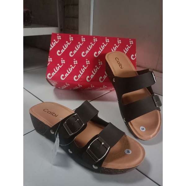 Wedges Calbi Casual Tinggi 3cm | Sandal Calbi Gasper Fashion Wanita Slop