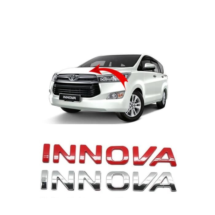 Emblem Huruf Innova Kap Mesin Mobil Emblem Logo Tulisan Kap Innova