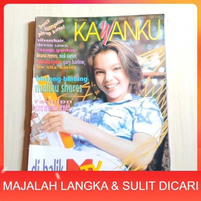 Majalah KAWANKU No.29 Jan 1998 DEWI SANDRA + PIN UP KEREN Langka