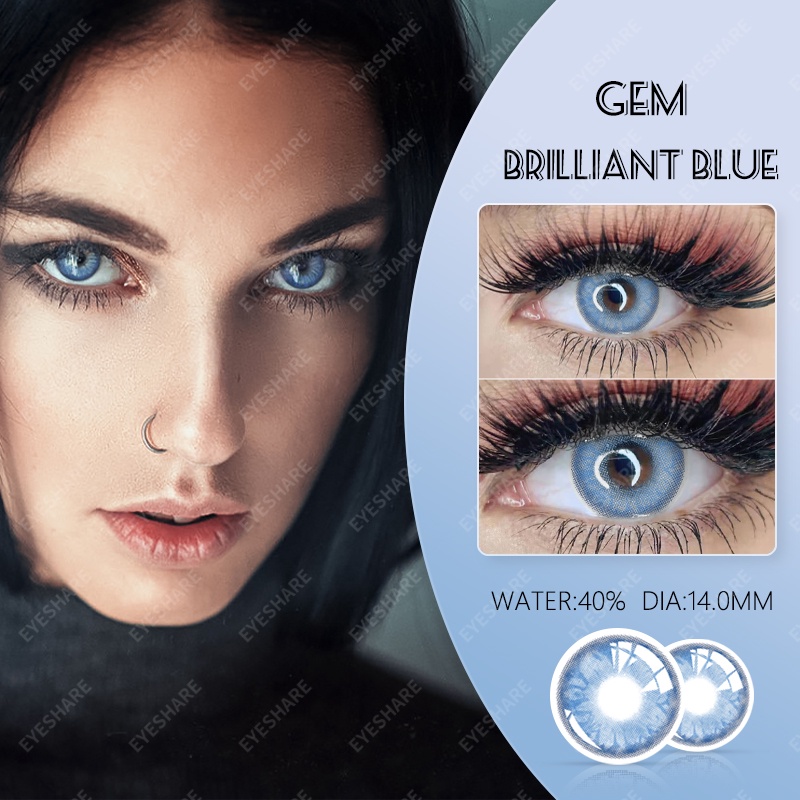 Menyinarimu【COD】Big Eye Pink Green Blue Mata Eropa dan Amerika Softlens Lensa Mata Penuh Gaya Dan Cantik Softlens Warna Sederhana Dan Canggih Lensa Kontak Soflen14.0 mm 2022 New Dubai Import Premium Seri Brown Warna Terang Kepopuleran Softlen