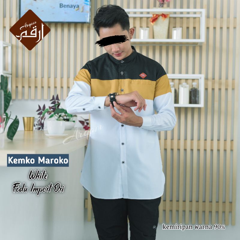 Arqom - Kurta Pakistan Original Premium Dengan Bahan Fodu Import Jahitan Rapi Tampil Elegant