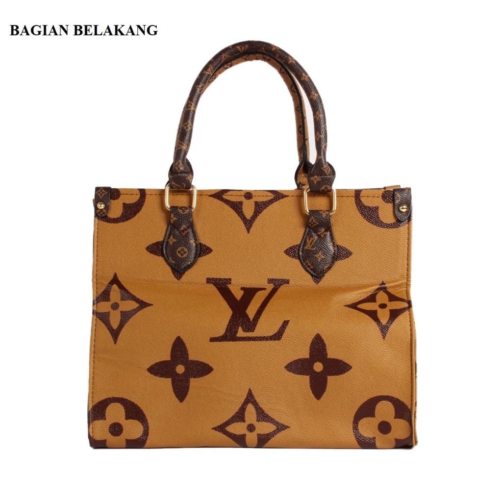 EL 5919 RISCE TAS HAND BAG IMPORT MOTIF BIG FLOWER IMPORT WANITA CEWEK PEREMPUAN JAKARTA BATAM 2 SISI