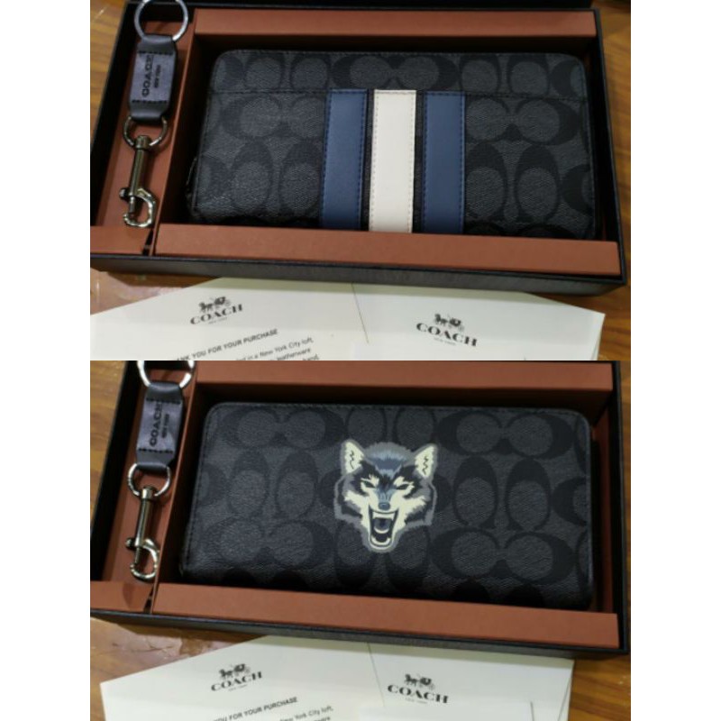 Dompet Panjang Handbag Pria Wanita Coach Original Kulit