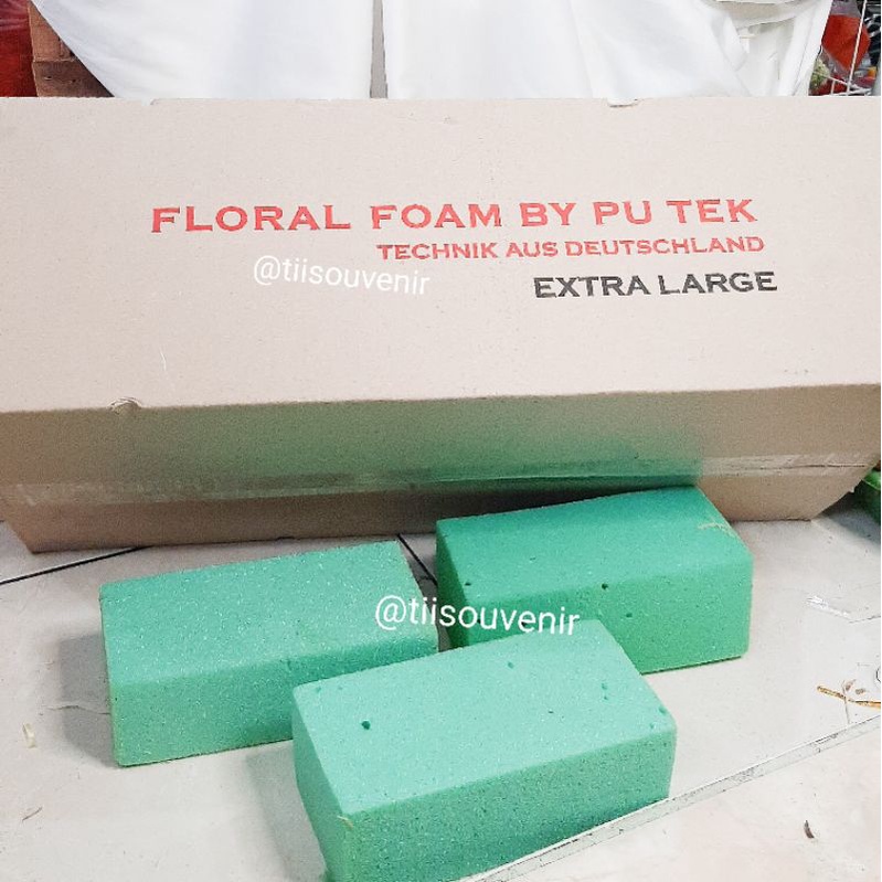 Gabus Floral Premium Gabus Kering Hijau