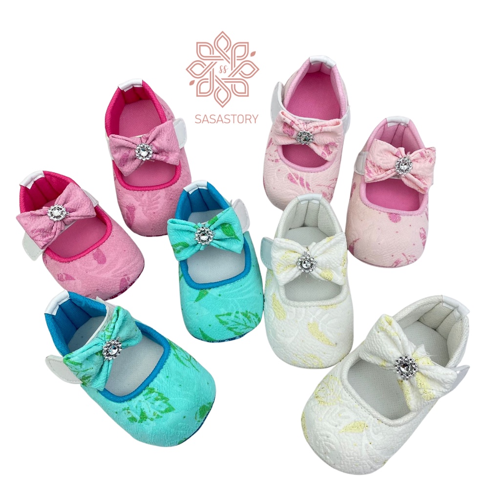 SEPATU BAYI BABY PREWALKER PITA ANAK PEREMPUAN 0-12 BULAN FP23