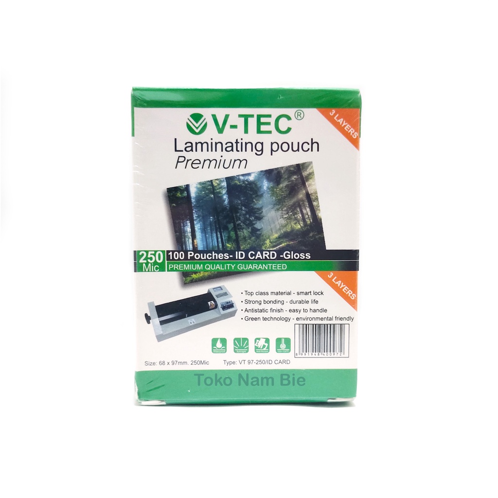 

Plastik Laminating ID CARD / KTP V TEC 97 250