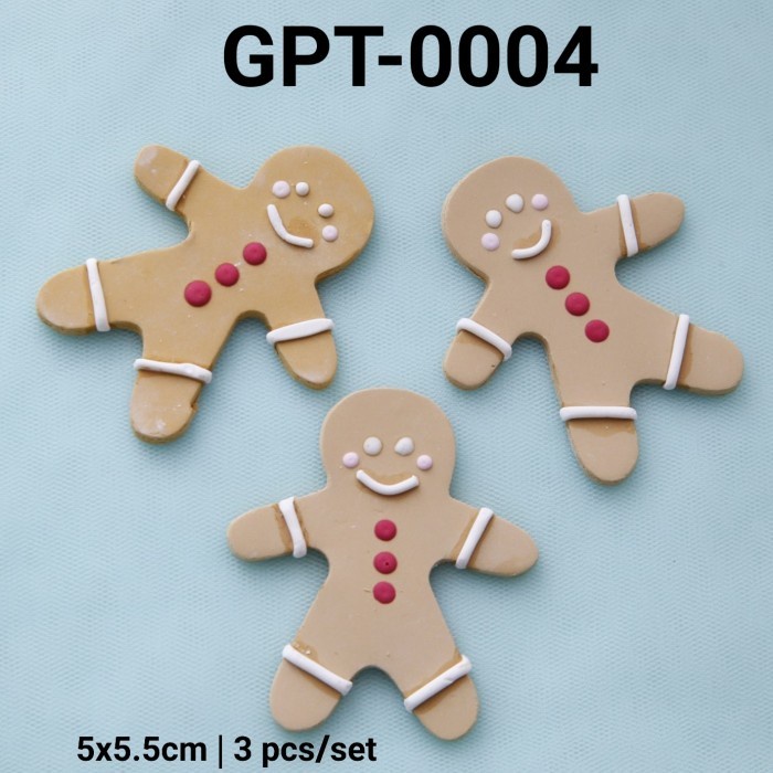 

GPT-0004 HIASAN KUE NATAL CHRISTMAS CLAY GINGERBREAD MAN KUE JAHE DISKON GEDE