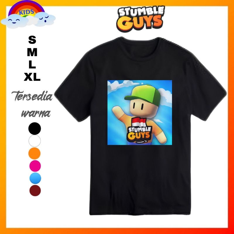 Stumble guys guy baju kaos shirt distro Anak stumble guys guy kaos stumble guys guy/Baju stumble guy
