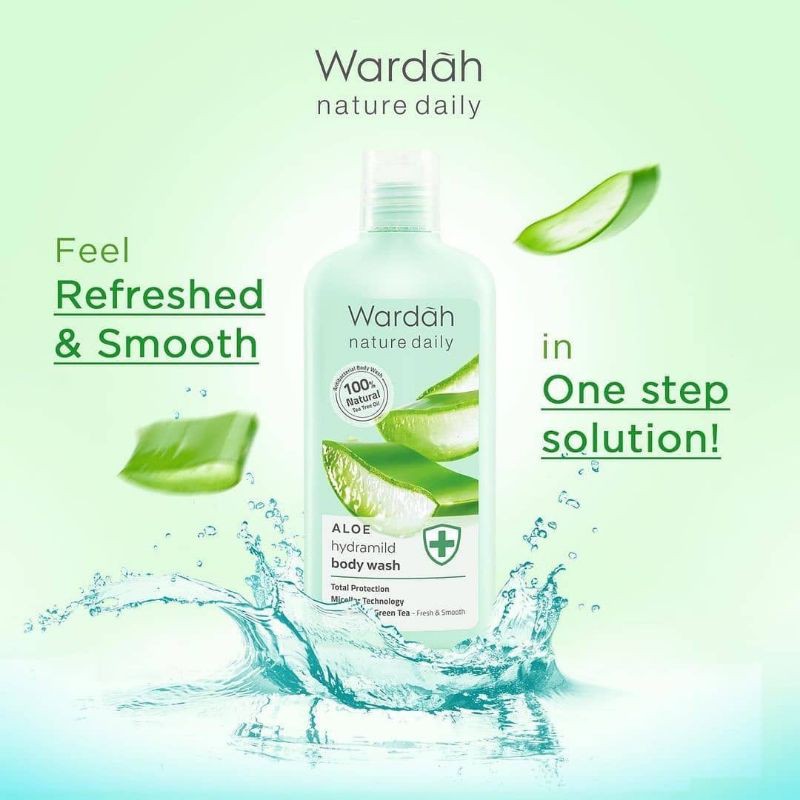 WARDAH NATURE DAILY ALOE HYDRAMILD BODY WASH 250ML / WARDAH NATURE DAILY ALOEVERA / BODY WASH
