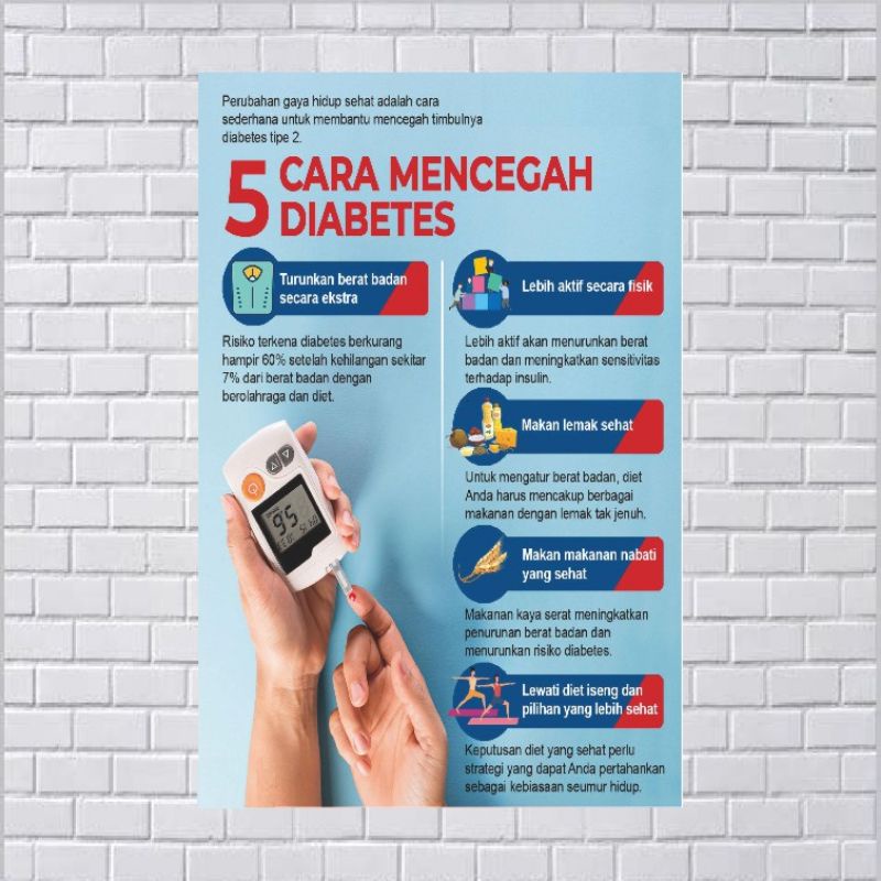 

Poster Kesehatan 5 Cara Mencegah Diabetes