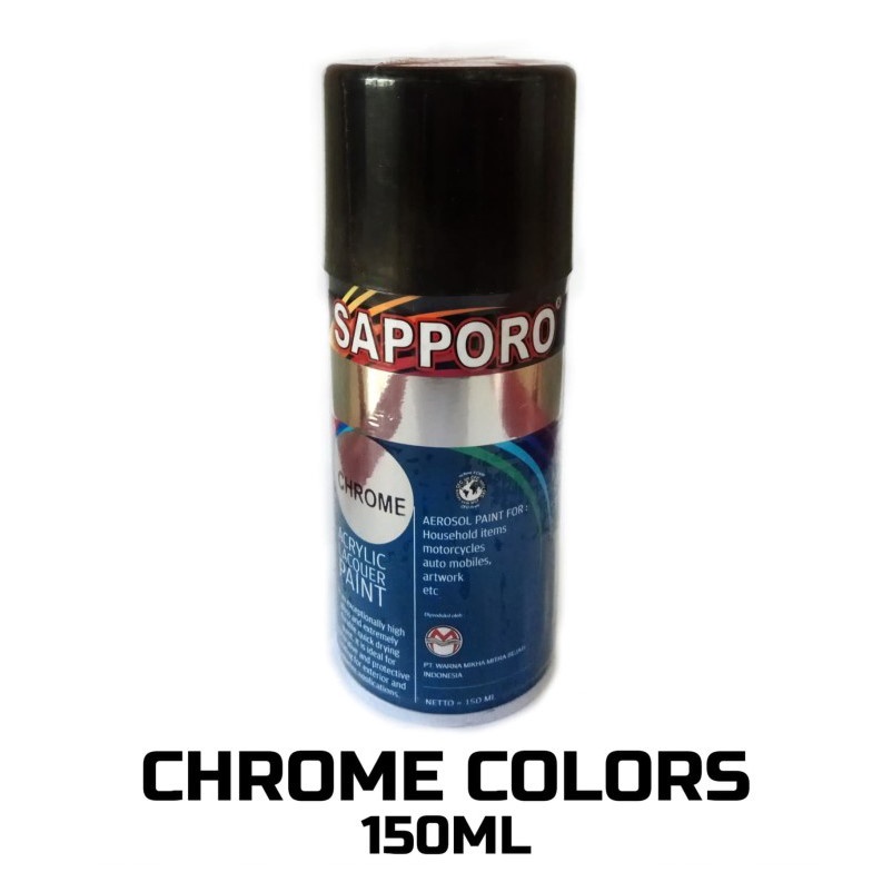 SAPPORO 150ML CHROME CAT SEMPROT TERBAIK