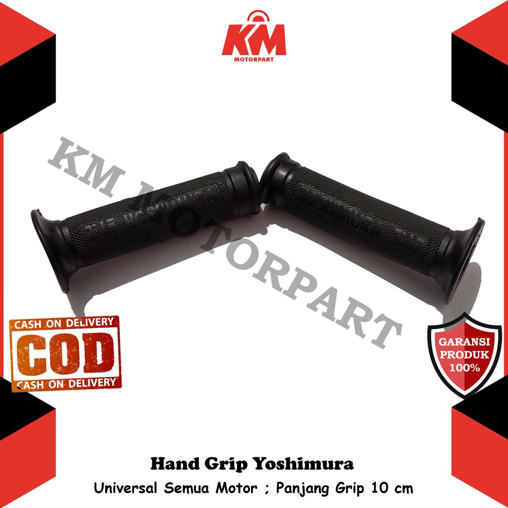 Handgrip Motor Yoshimura Variasi Hitam Polos