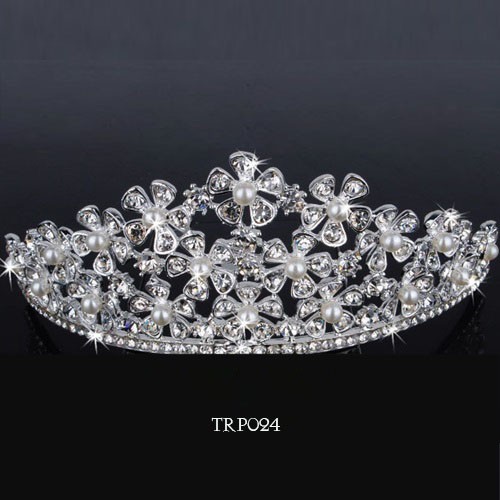 [READY STOCK] AKSESORIS RAMBUT CROWN WEDDING HEADPIECE PENGANTIN BUNGA TRP024