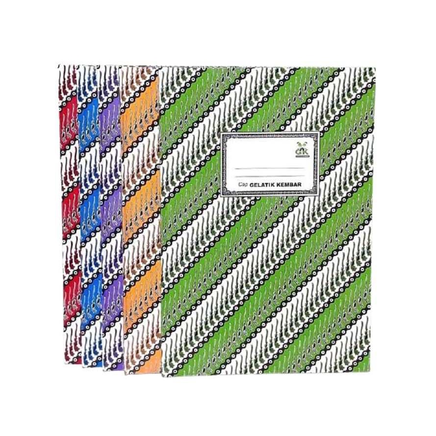 

BUKU TULIS HARD COVER BUKU BATIK FOLIO GELATIK KEMBAR (GK) 50 lembar / 100 lembar / 200 lembar