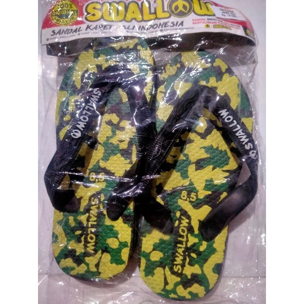 Sandal Jepit Anak Swallow Army 1/2.Lusin /.Sandal Jepit Swallow Army Anak 6 pasang