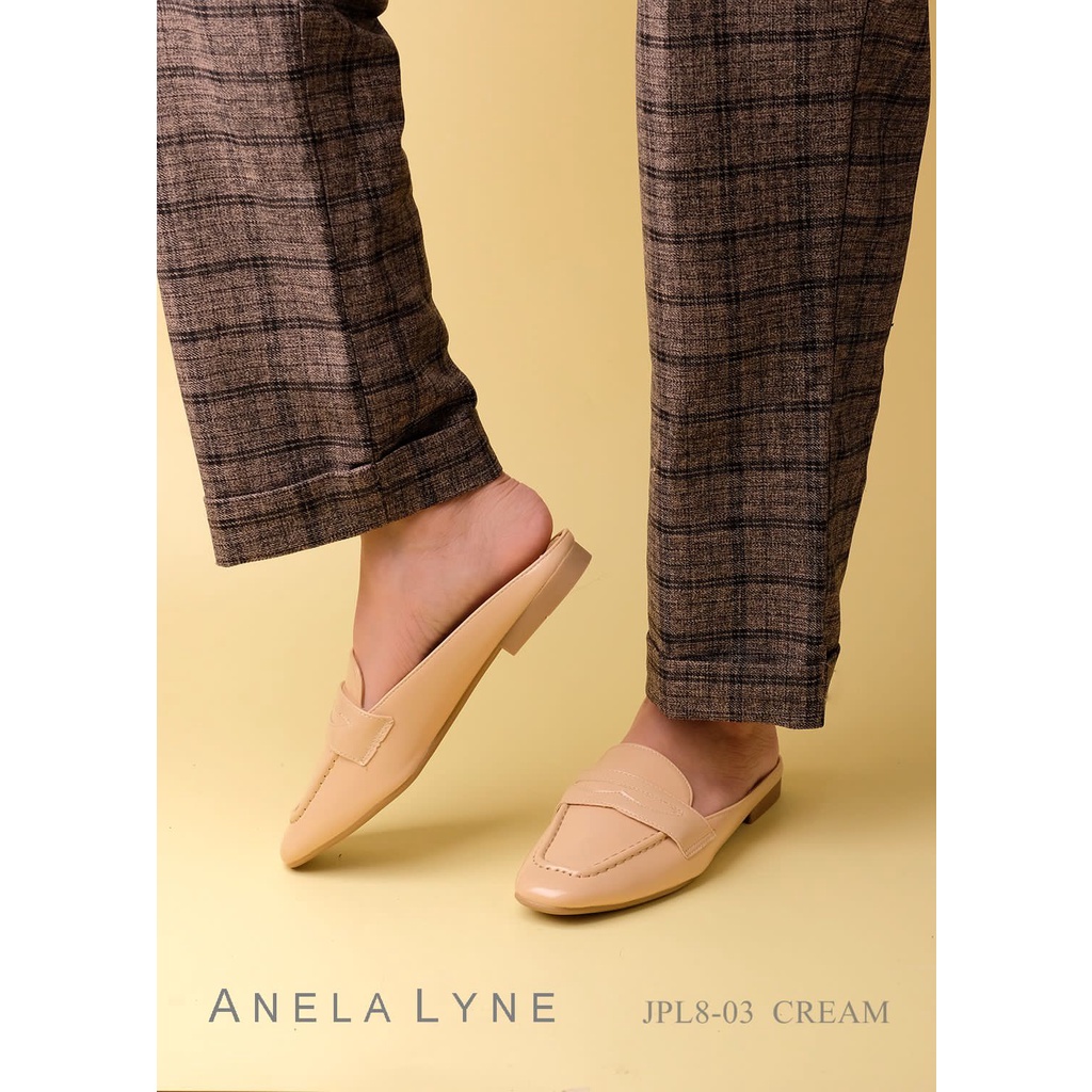 ANELA LYNE FLAT MULES BATHANY PL8-03 ORIGINAL