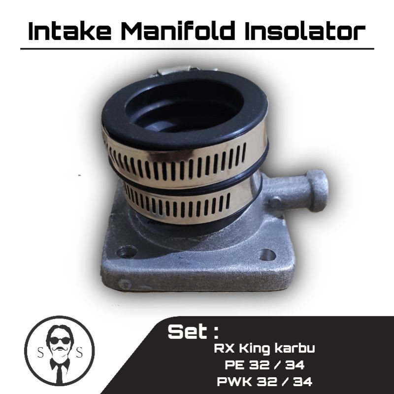 Intake intek Manifold maniful manipol manipul Manifol Insolator RX King karbu PE 32 34 PWK 32 34