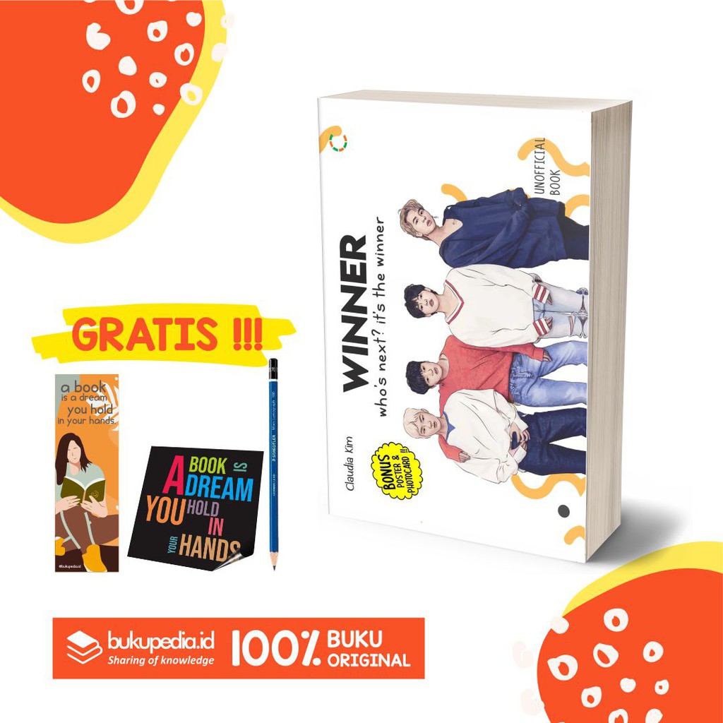 

BUKU WINNER : WHO'S NEXT  IT'S THE WINNER - C KLIK MEDIA - BONUS PENSIL 2B, BOOKMARK, STIKER