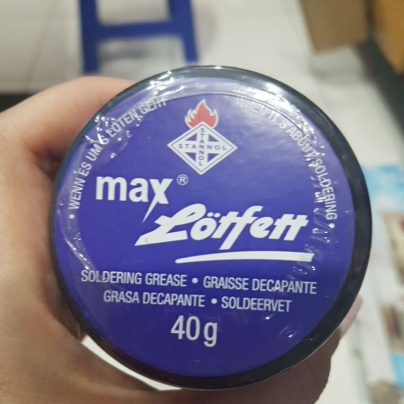 Pasta minyak solder NIPPON lotfett 40gr MAX lotfet solder grease for soldering and tinning solder gel water base 100ml