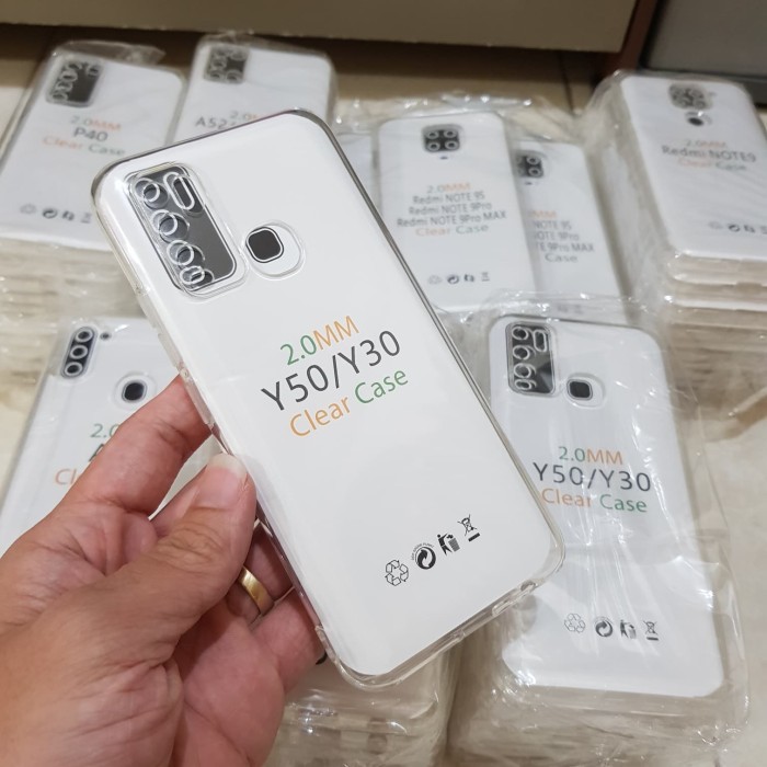 NEW VIVO Y12S Y12S 2021 Y20S Y20 Y50 Y30 Y30i Y91 Y91C Y93 Y95 Y91 C CASE SOFTCASE HD CLEAR TRANSPARANT SILIKON KARET BENING CLEAR CASING COVER