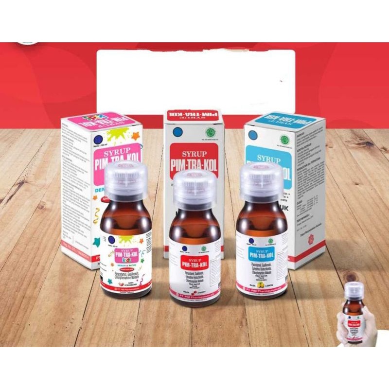 PIM -TRA - KOL 60 ML - PIMTRAKOL SIRUP ANAK BATUK PILEK DEMAM