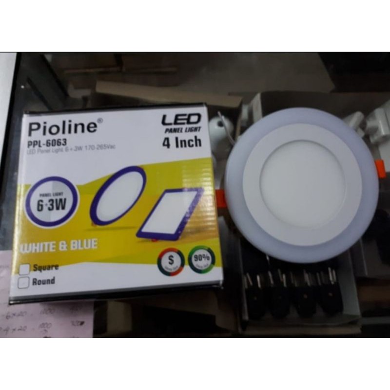 Pioline PPL6063R - LED Panel Light 2 Warna 4" Bulat Pioline