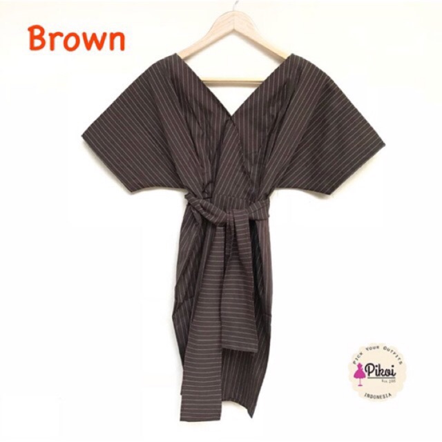 Dress katun premium / dress kimono cantik / wrap dress lucu / dress kantor murah / dress pesta 1503