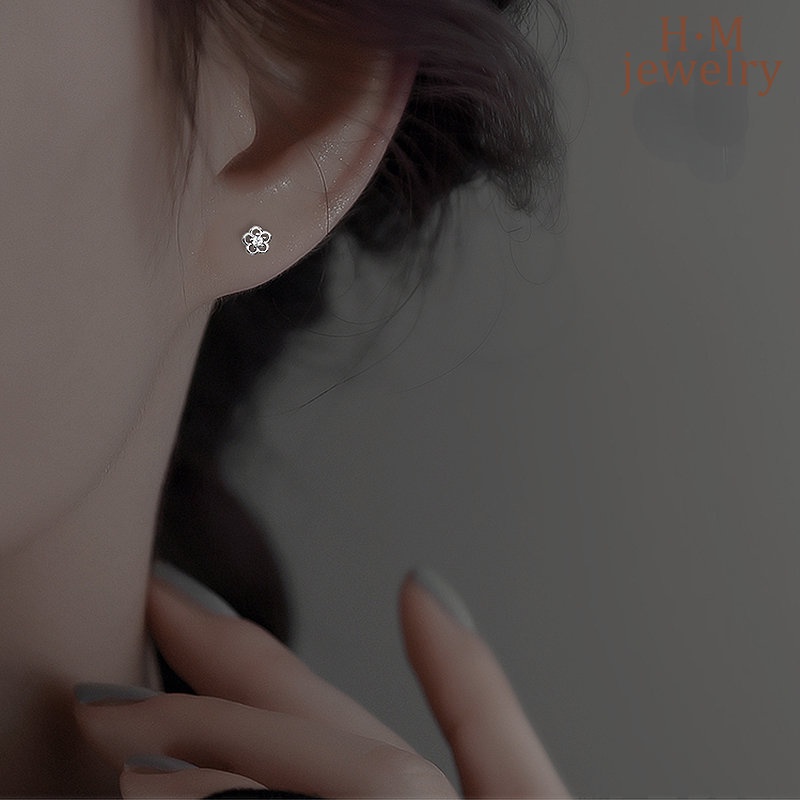 Anting Tusuk Gantung Desain Bunga Hias Batu Permata Gaya Mewahsimple Untuk Wanita 2022