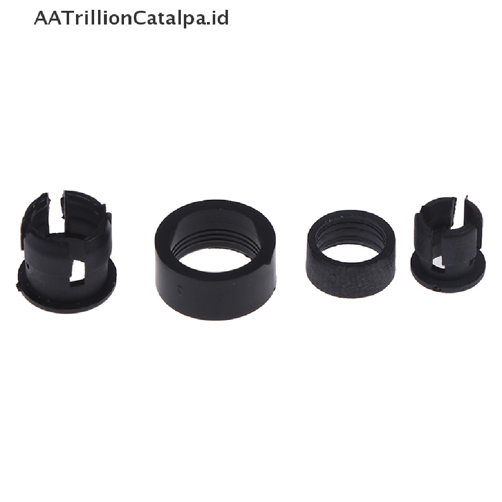 (AATrillionCatalpa) 20 Set Klip Holder Lampu LED Bahan Plastik Ukuran 3mm / 5mm Dengan ring Luar