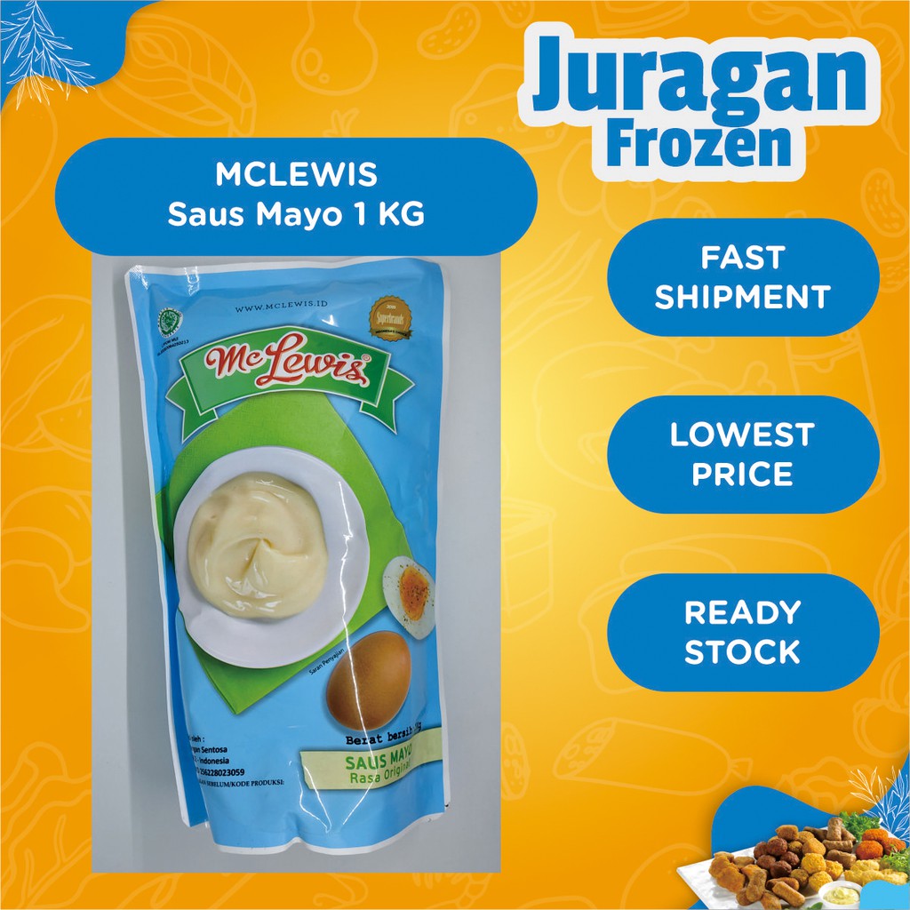 

McLewis Saus Mayo 1 Kg Mayonaise Sauce