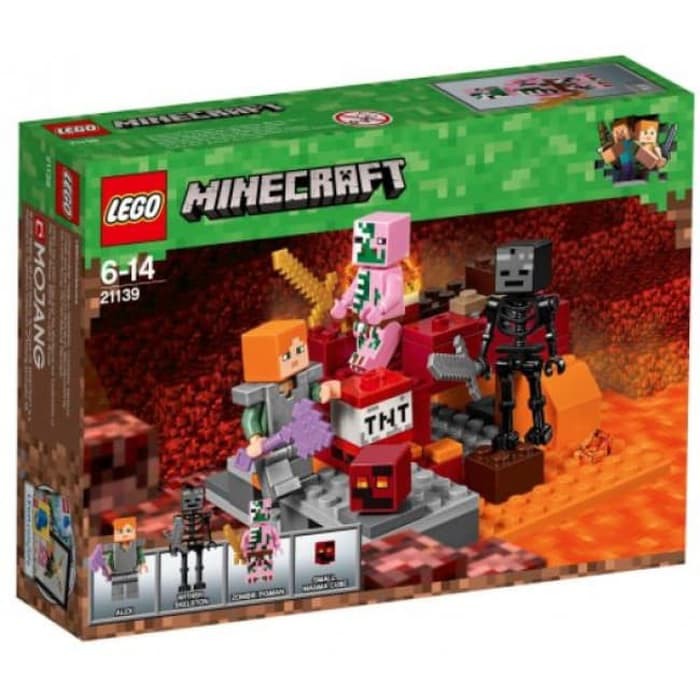 lego minecraft 21139 the the nether fight original lego