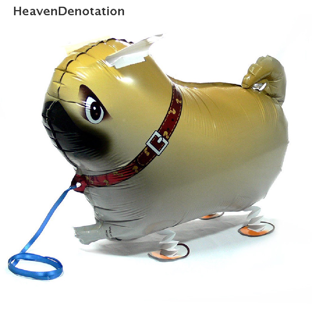 Balon Helium Bentuk Anjing Pug Bahan Aluminum Untuk Mainan Anak