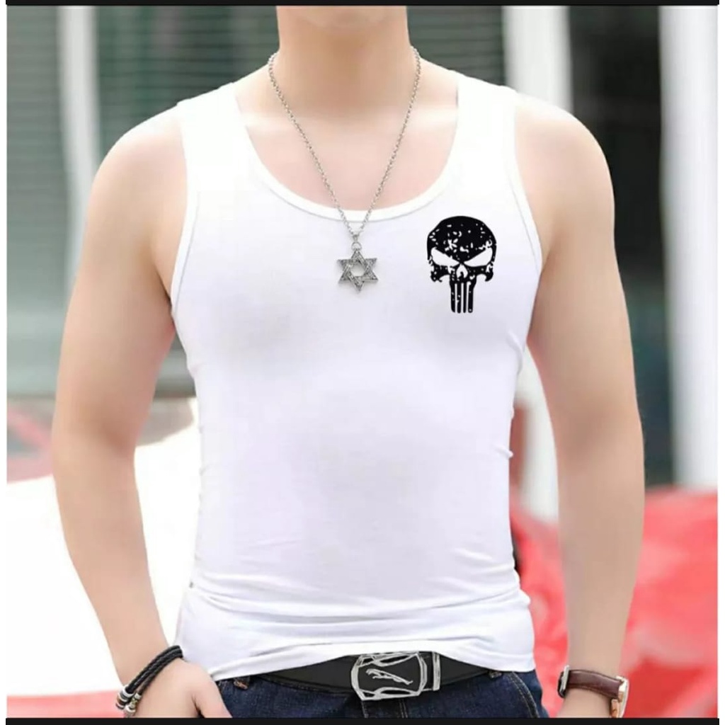 KAOS DALAMAN PRIA/SINGLET PRIA PUNISHER