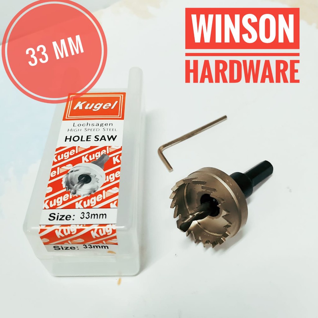 Holesaw Besi HSS 33mm Kugel | Hole saw Mata Bor Besi 33 mm