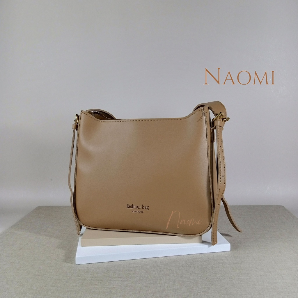 NAOMI - Olivia Hand Bag Import Wanita Premium Bag - Tas Selempang Wanita Kulit Sintetis PU - Fashion Bag Besar Daily Harian - Simple - Lembut - Tas Wanita - Tas Naomi - Naomi Bag - women bag