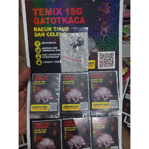 TEMIK RACUN TIKUS GATOTKACA AMPUH MATI KERING RENTENG ISI 24 PCS