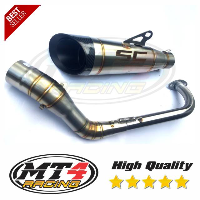 Knalpot SC project S1 full set Nmax Aerox Lexi Vario 150 Mio M3 Beat scoopy