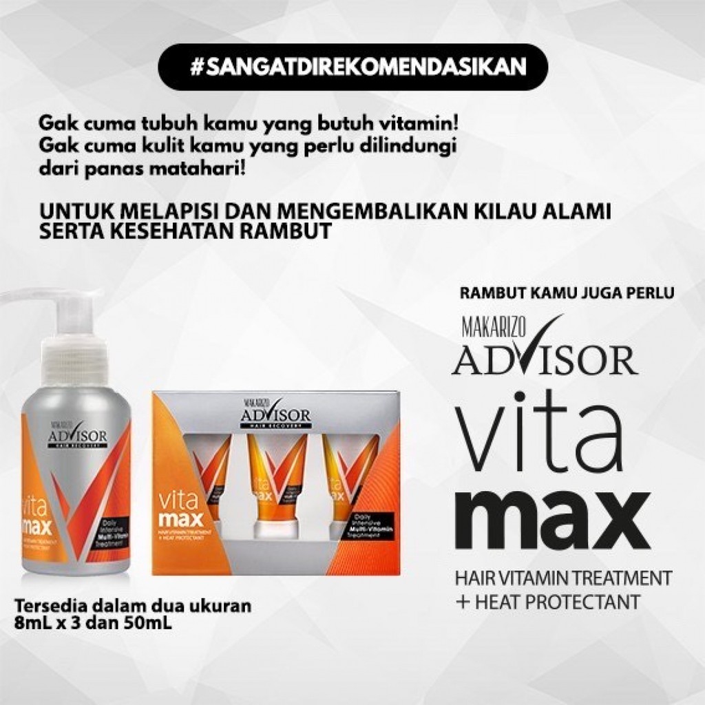 Makarizo Advisor Vitamax Hair Vitamin Hair Recovery Pump - 50ML