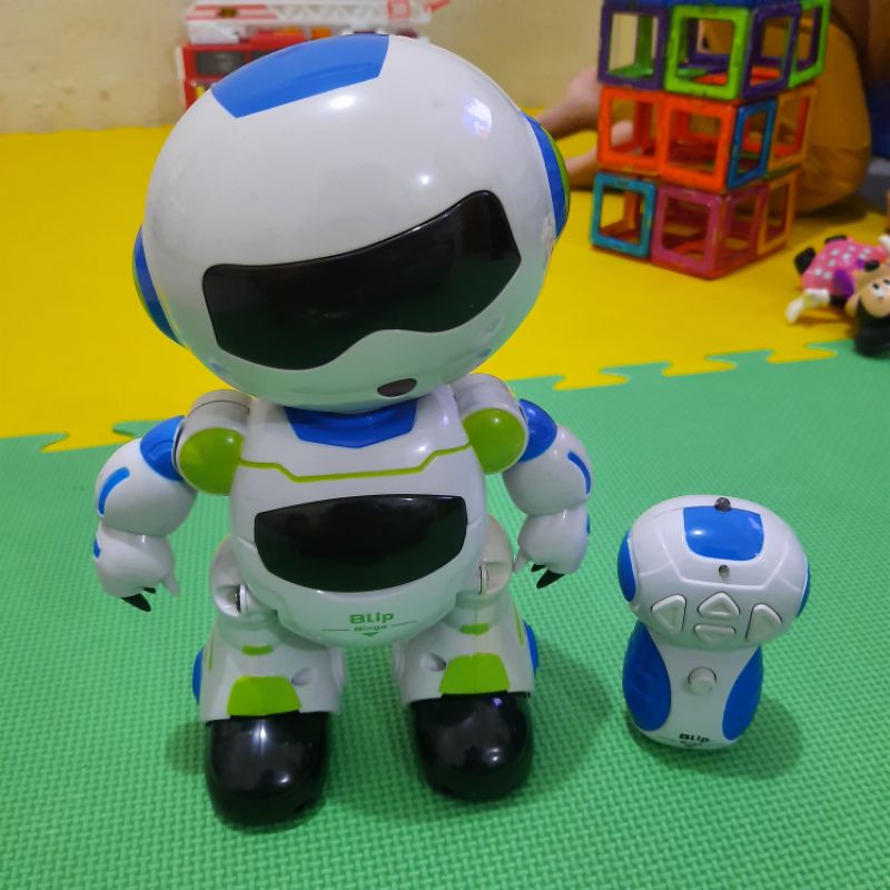Preloved Robot Remote Control Blip Bingo Mainan RC Mobil Anak not Silverlit ELC Leapfrog Vtech Fishe