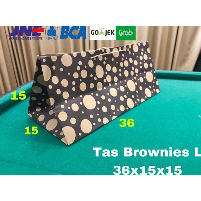 

(TERLARIS) Sale Paperbag Brownies L 36X15X15 Tas Kertas Brownis Brownies Besar