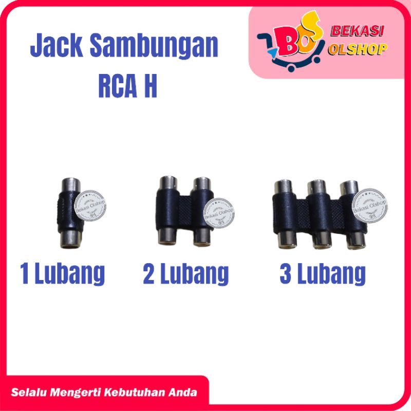 JACK JEK SAMBUNGAN RCA H 1 2 3 LUBANG