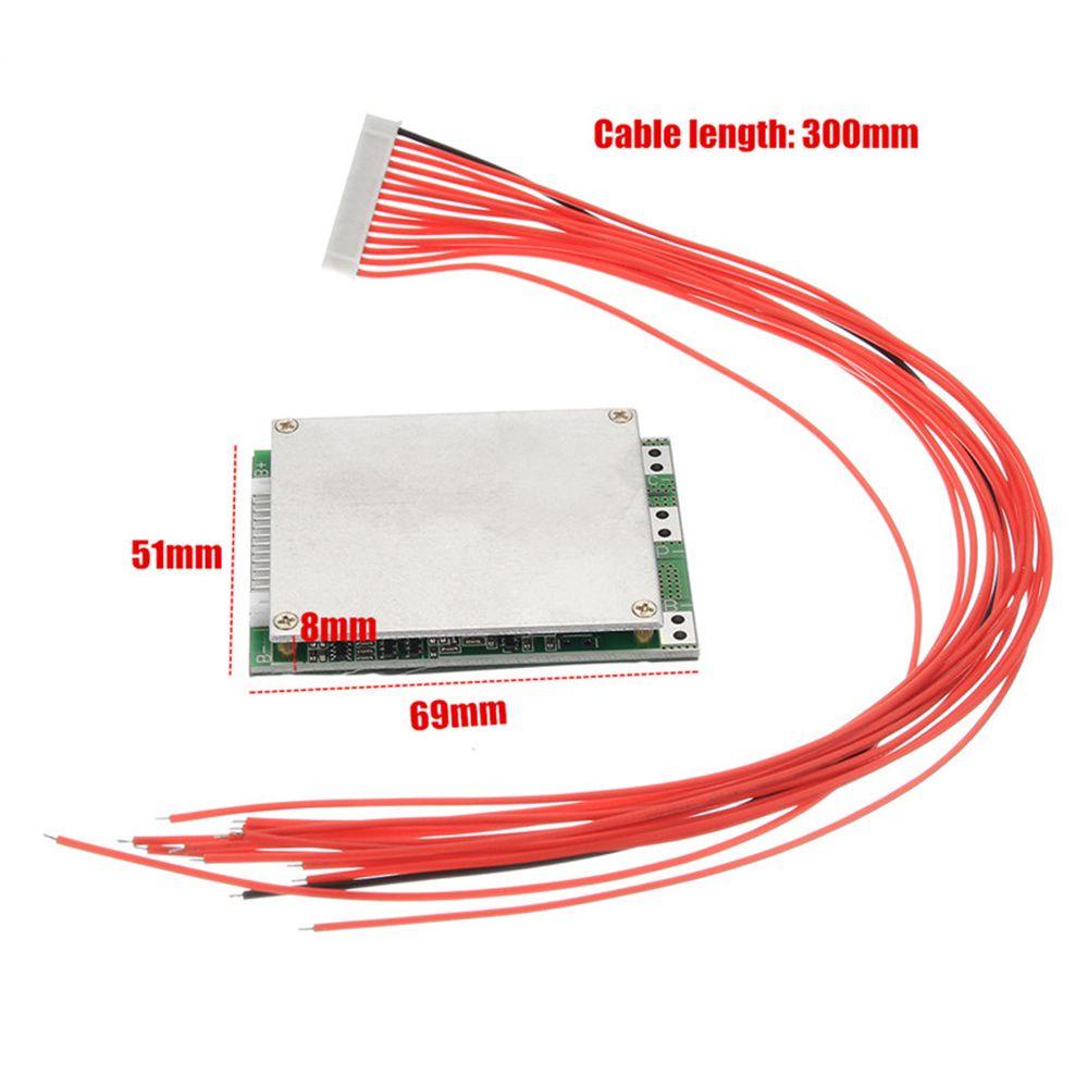 AUGUSTINA Protection Battery Protection Board Short Circuit Printed Circuit Board Integrated Circuits Board Cell Module Battery Accessories Over Discharge BMS Lithium Battery 13S 35A 48V Balance Circuits Board/Multicolor