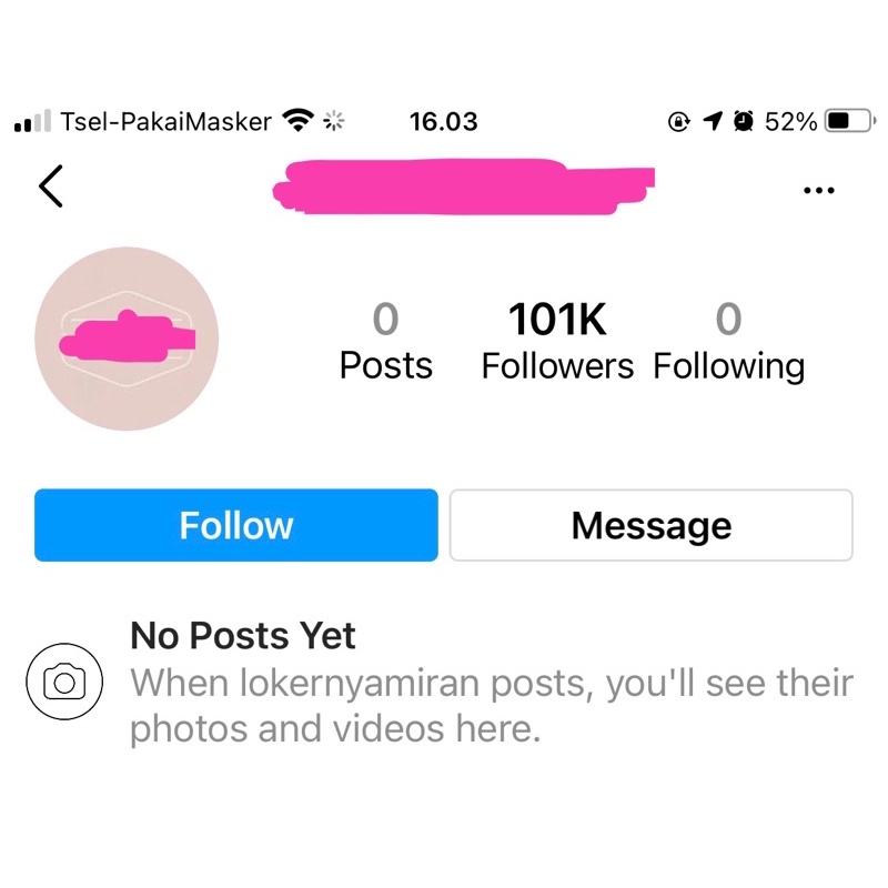 Akun instagram 100k